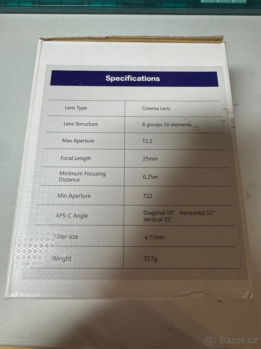 Meike 25mm T2.2 – Cinema objektiv (APS-C) - 2