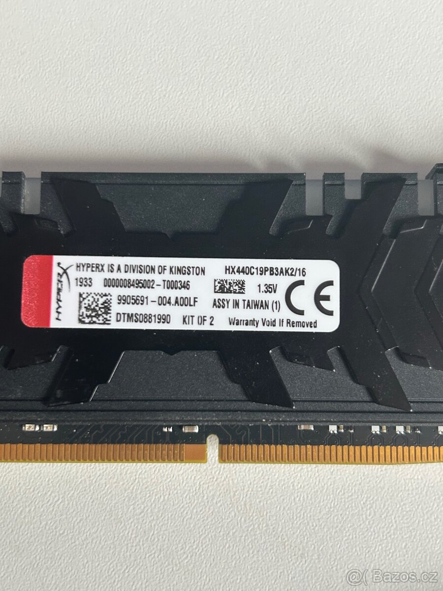 HyperX kingstone predator ddr4 2x8gb 4000mhz - 2