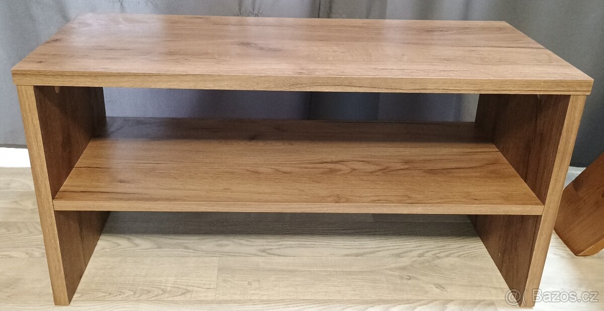 Konferenci mini stolek 80x35x40 cm / TV stolek v hnede barve - 2