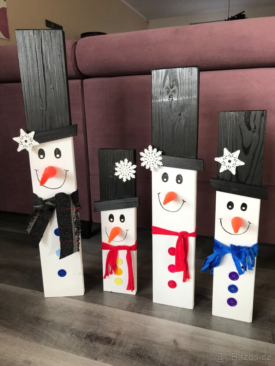 Sněhuláci - vánoční dekorace - 2
