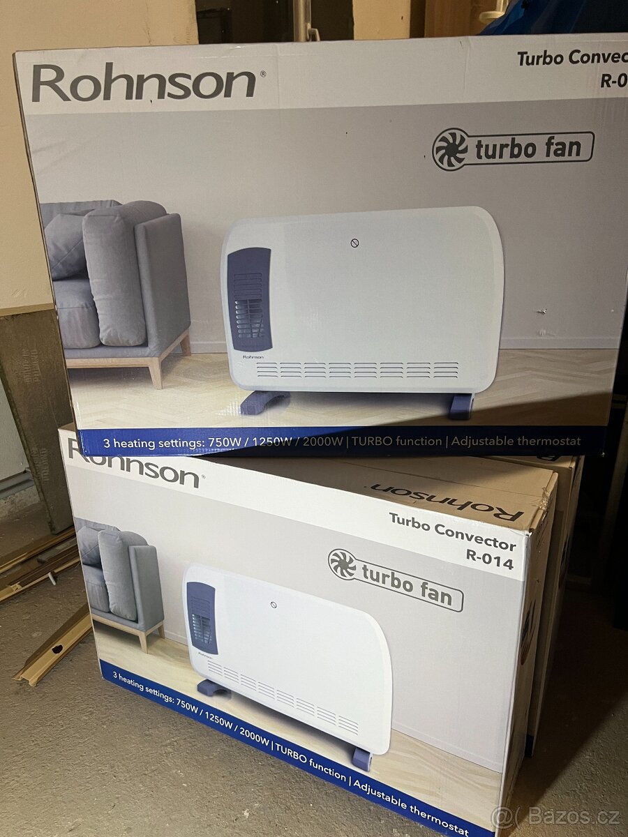 Rohnson topení/konvektor Turbo R-014 750 až 2000W (celkem 3 - 2