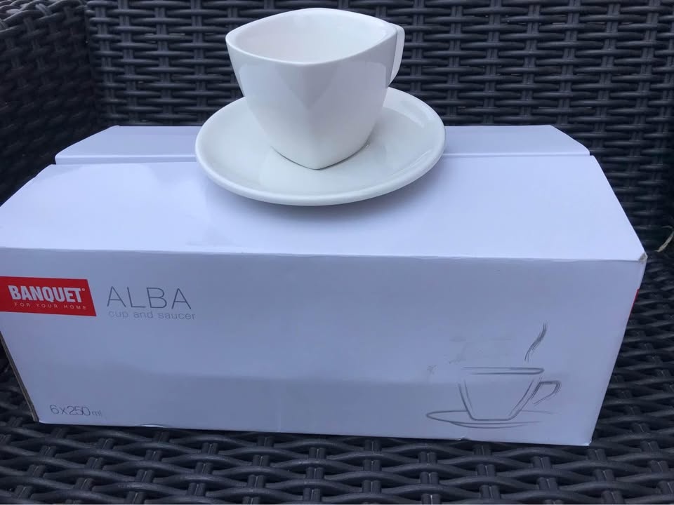 Nová sada hrnečků s podšálky 250ml Banquet Alba - 2