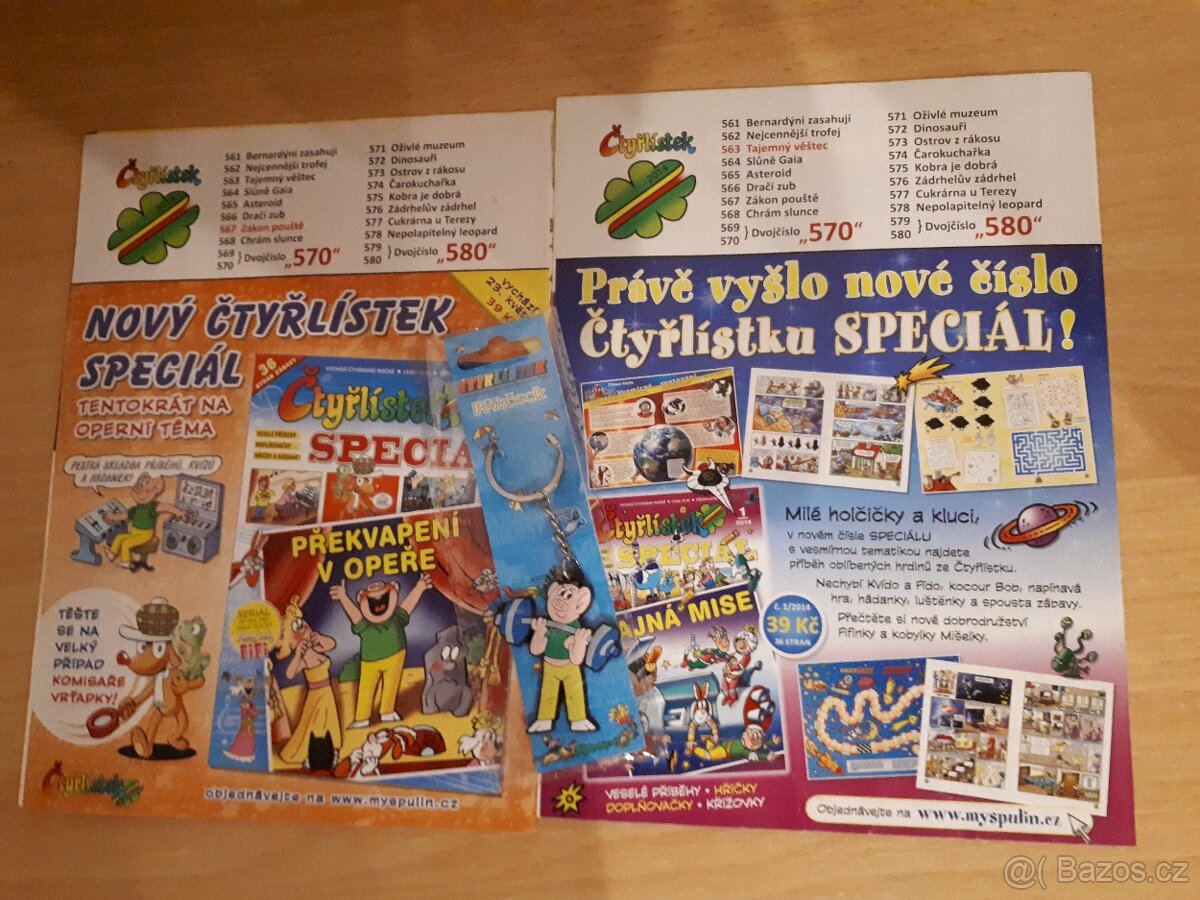 Čtyřlístky + přívěšek - 2