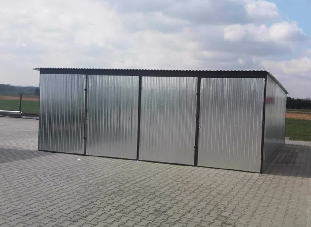 Plechová garáž 6x6 - 2