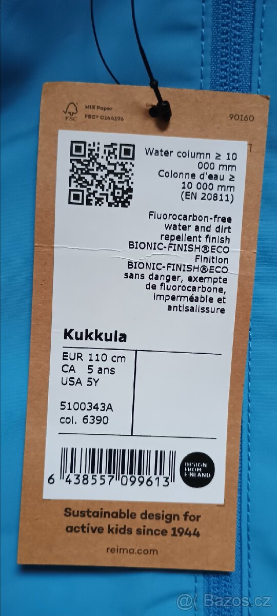 Outdoorová bunda Reima kukkula vel.110 - 2