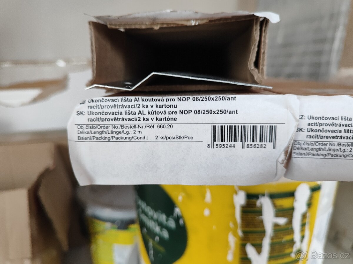 Ukončovací lišta AL pro NOP 8mm provětrávací roh/kout - 2