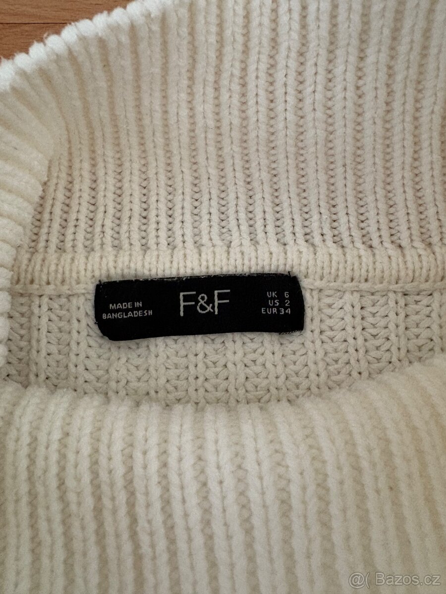 Bílý svetr vel. XS - 2