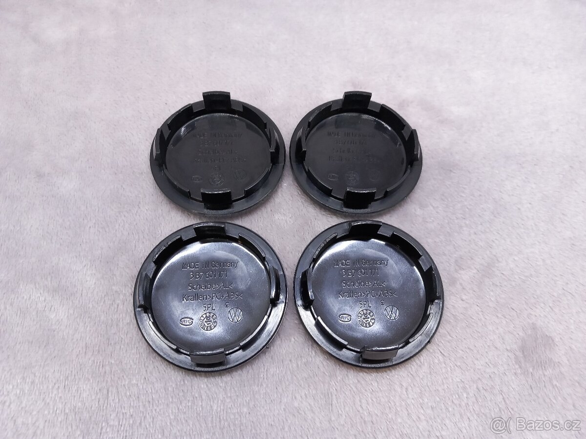 Středové krytky Vw, 65x56mm, klasik logo - 2