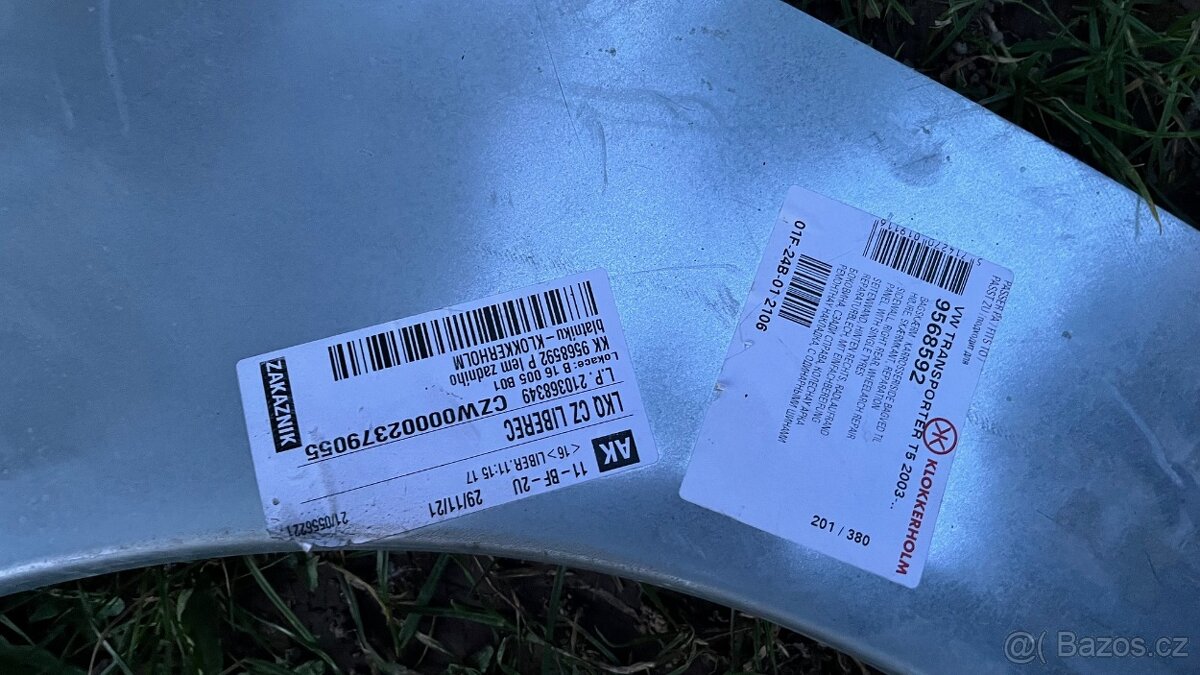 Lem blatníku- VW Multivan, Trasporter , Caravelle T5 - T6 - 2