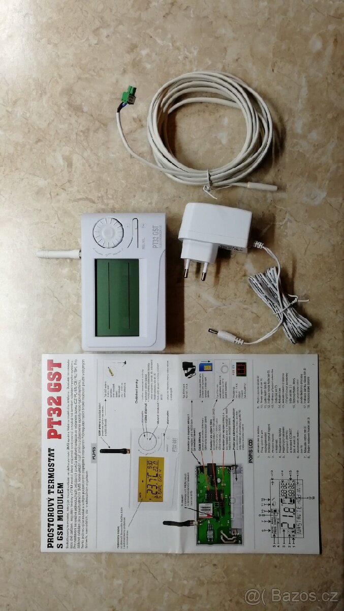 Termostat s GSM modulem Electrobock PT32 GST - 2