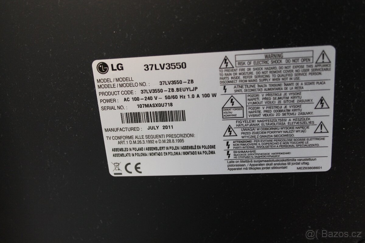 Prodam LG 37LV 3550 - 2