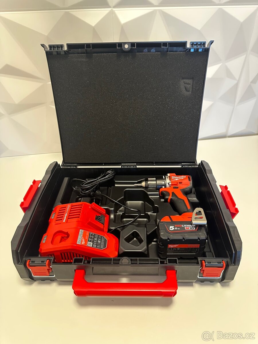 Milwaukee M18 BLPDRC + 5.0Ah baterie + nabíječka + kufr - 2