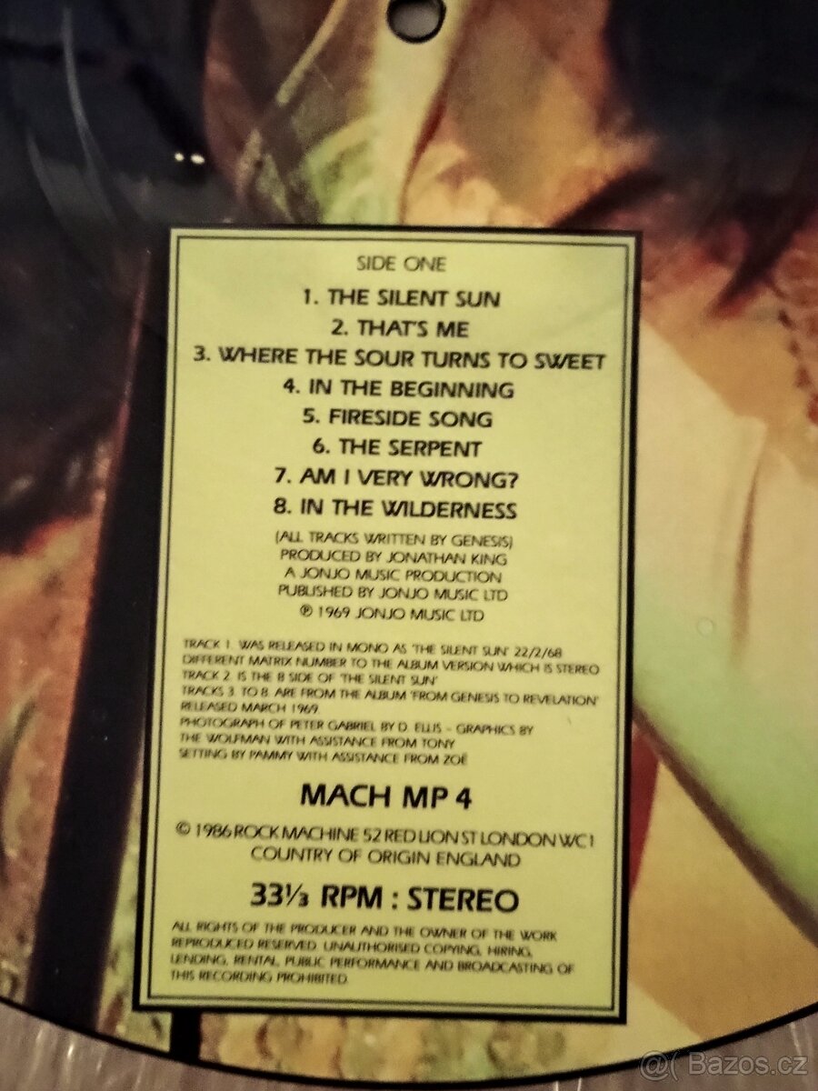 Genesis LP Rarita Picture Rare LP - 2