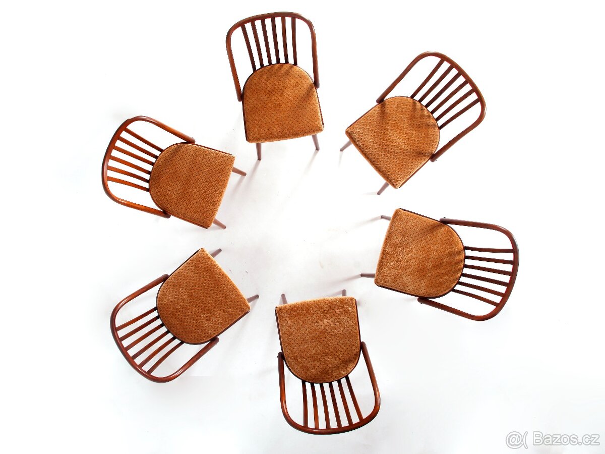 A. Šuman, 6x nově přečalouněné židle TON - 2