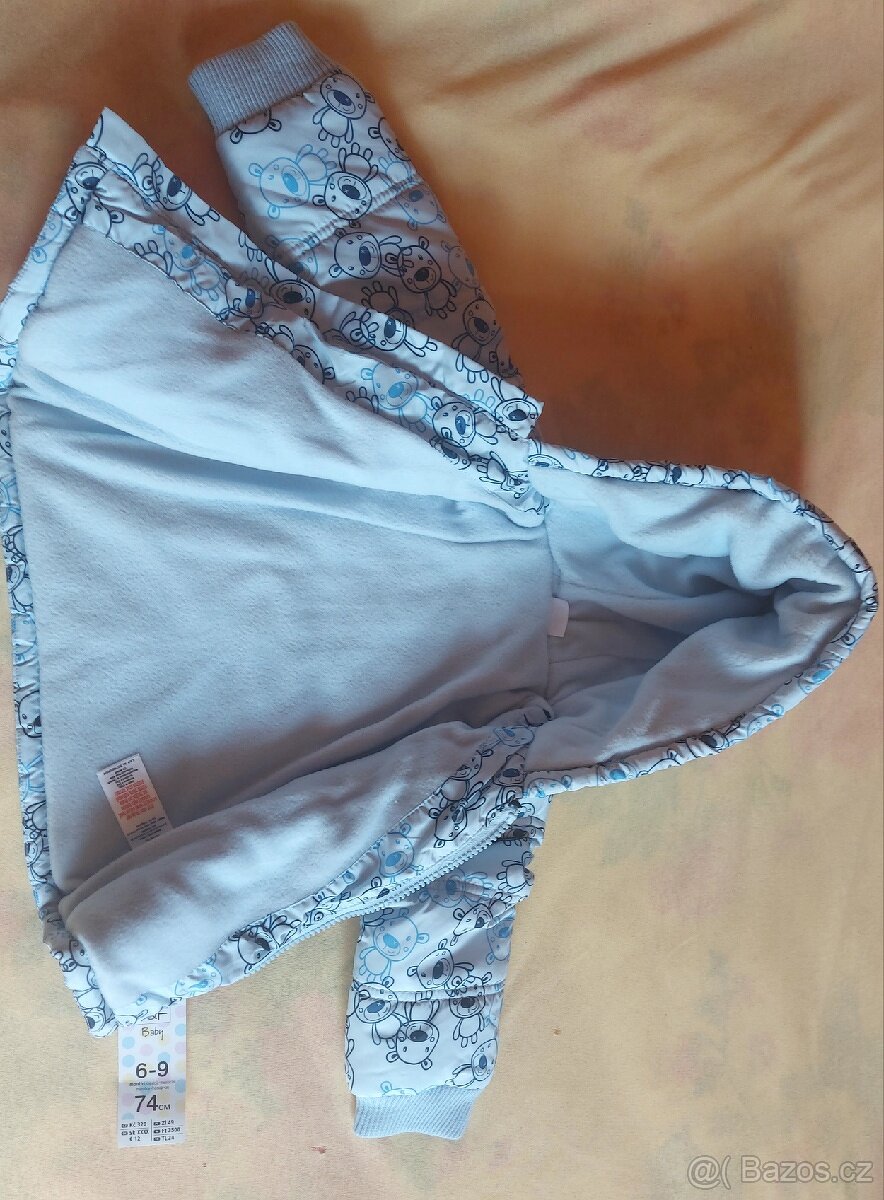 Klučičí bunda v. 74, nová - 2