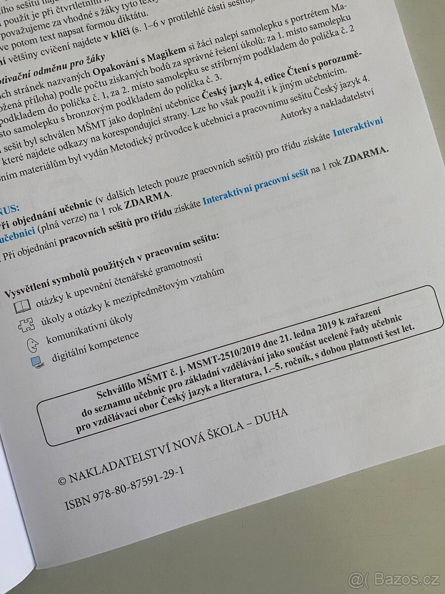 Český jazyk - pracovní sešit 4. třída - 2