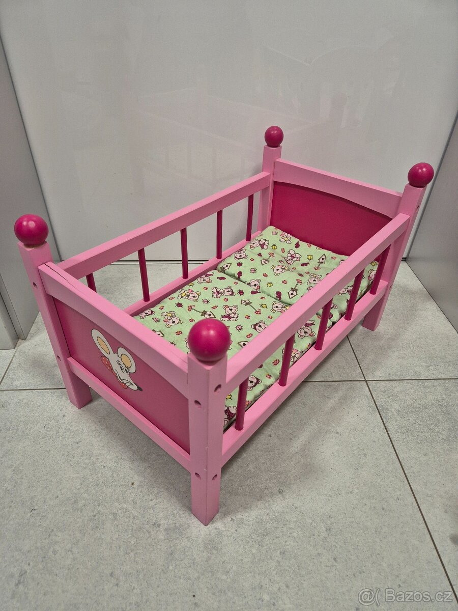 Kolébka pro panenky + postýlka zdarma - 2