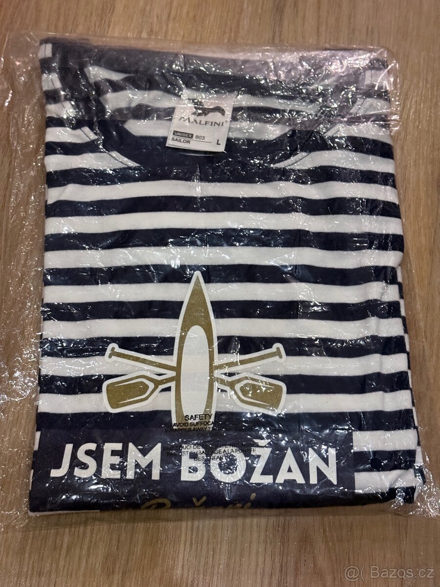 Vodácké pruhované tričko Božkov vel. L - 2