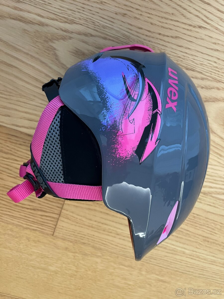 Dětská lyžařská přilba UVEX 46-51cm + brýle - 2