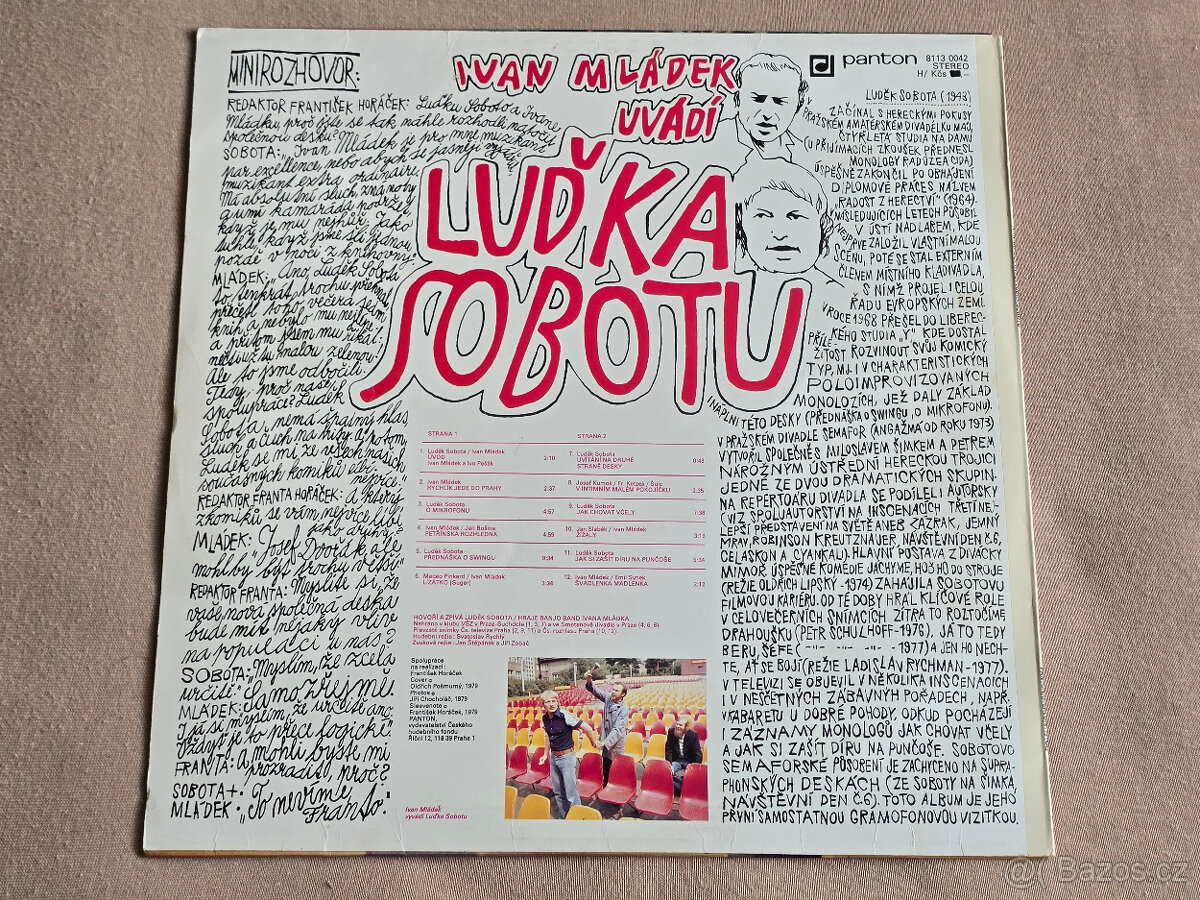 IVAN MLÁDEK UVÁDÍ LUĎKA SOBOTU (LP 1979) - 2