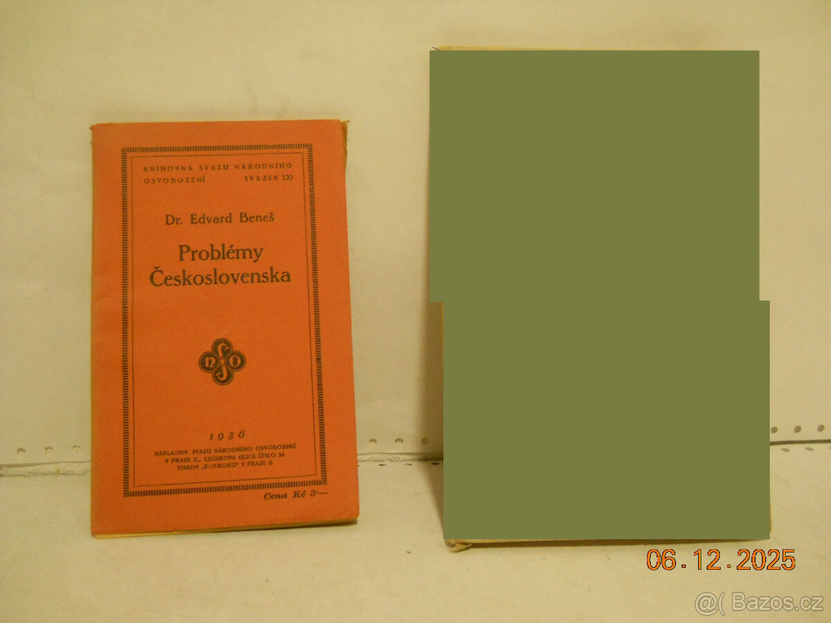 Prodám knihy od Edv. Beneše - 2