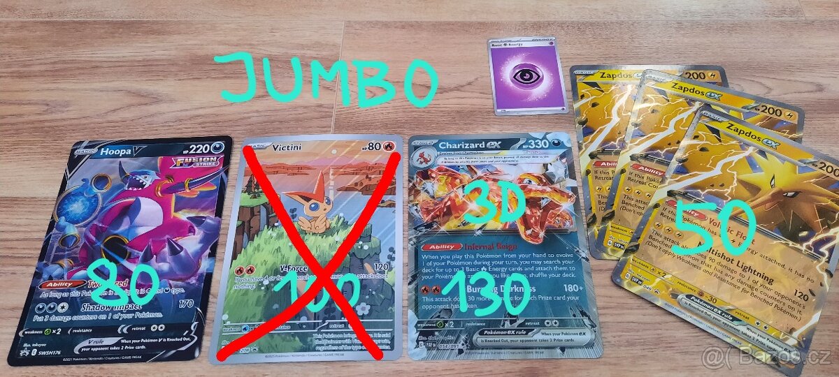Pokémon Jumbo karty - velké (oversized) - 2