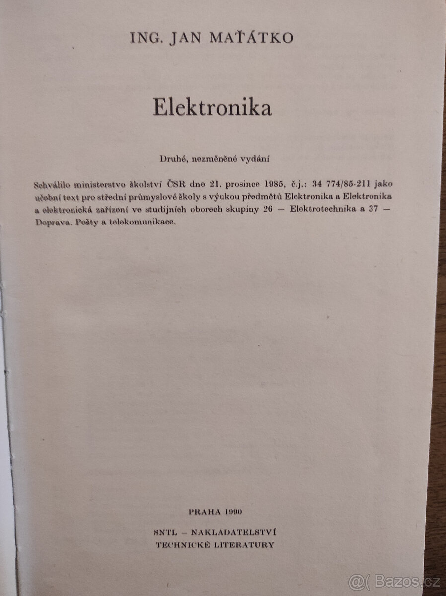 Elektronika - Jan Maťátko - 2