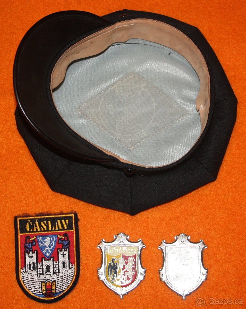 Městská policie čepice + 2x čepicový odznak + nášivka - 2