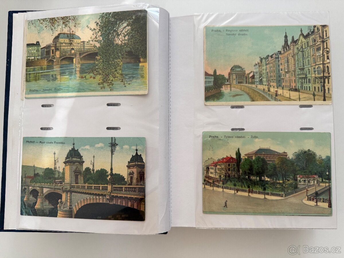 Album historických pohlednic Praha a okolí (cca 244 ks) - 2