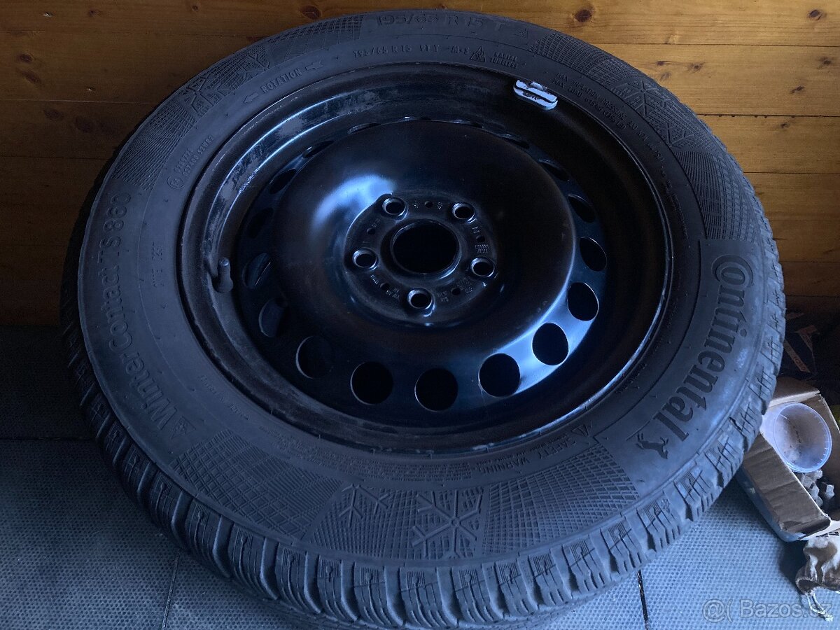 Zimní kola OCTAVIA 3 15" 5x112 CONTINENTAL 195/65R15 - 2