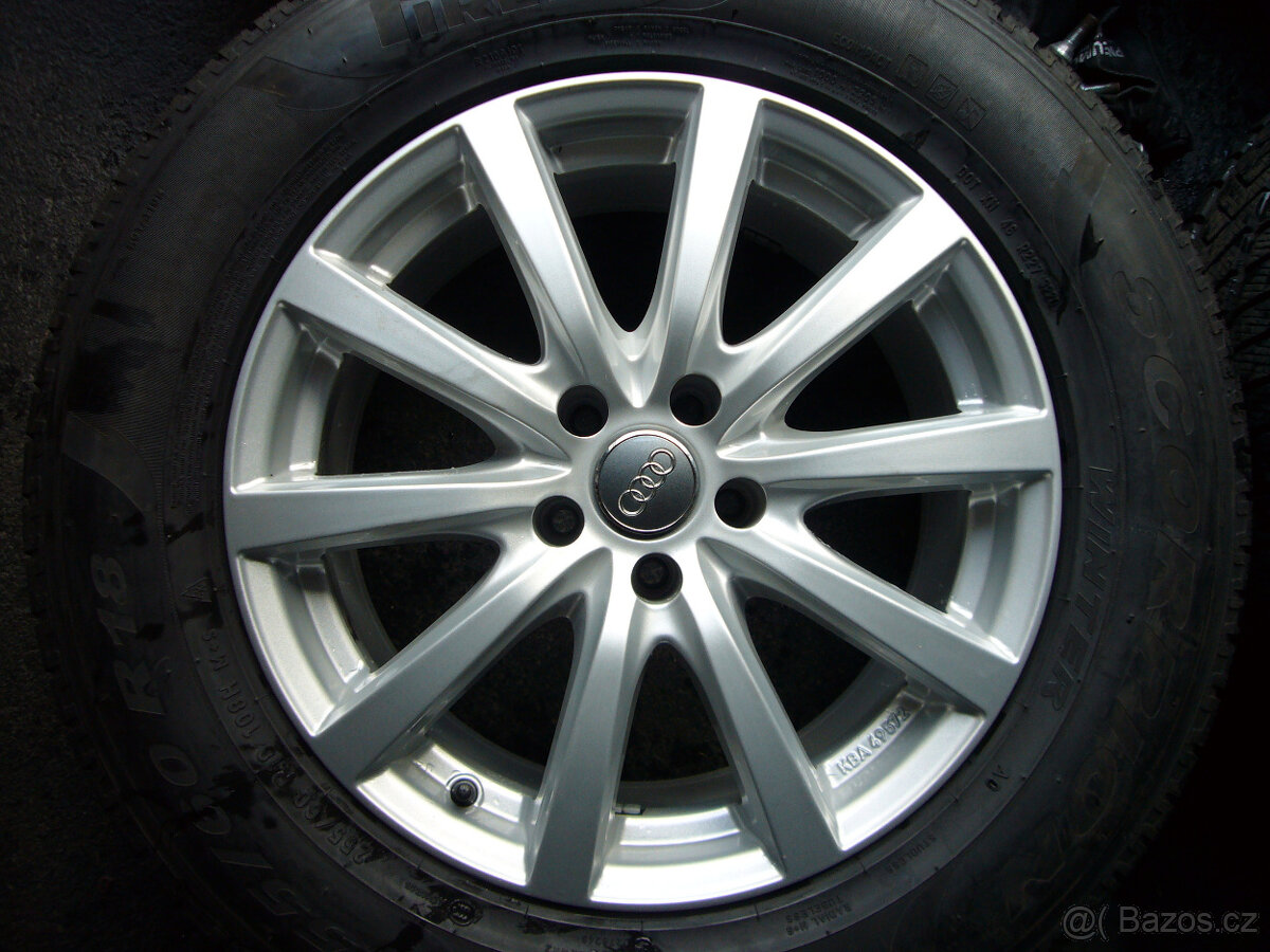 ZIMNÍ ALU KOLA AUDI-VW-MERCEDES 18" 5x112 8" et-35, - 2