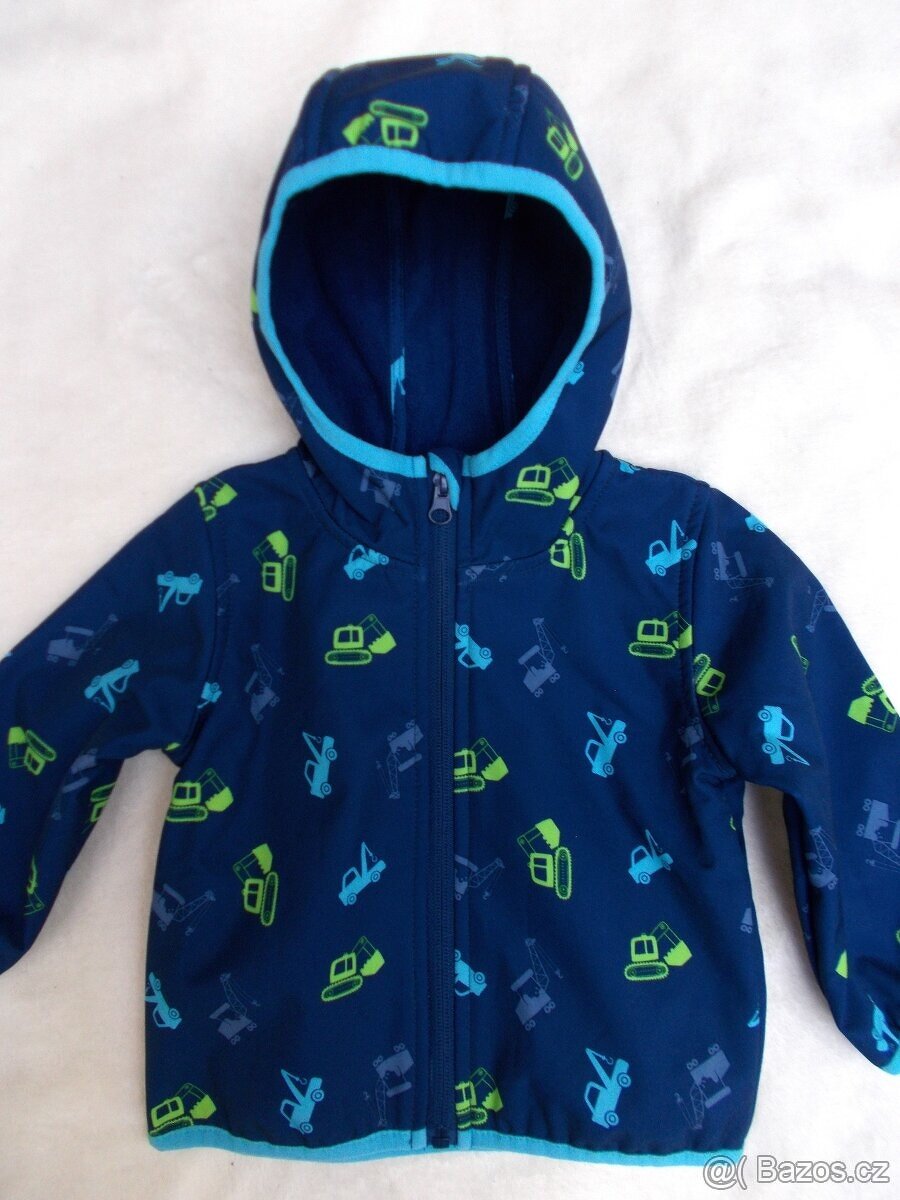 Jarní softshellová autíčková bunda vel. 74 - 2