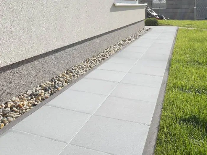 Velkoplošná zámková dlažba 40x40 šedá natural - 2