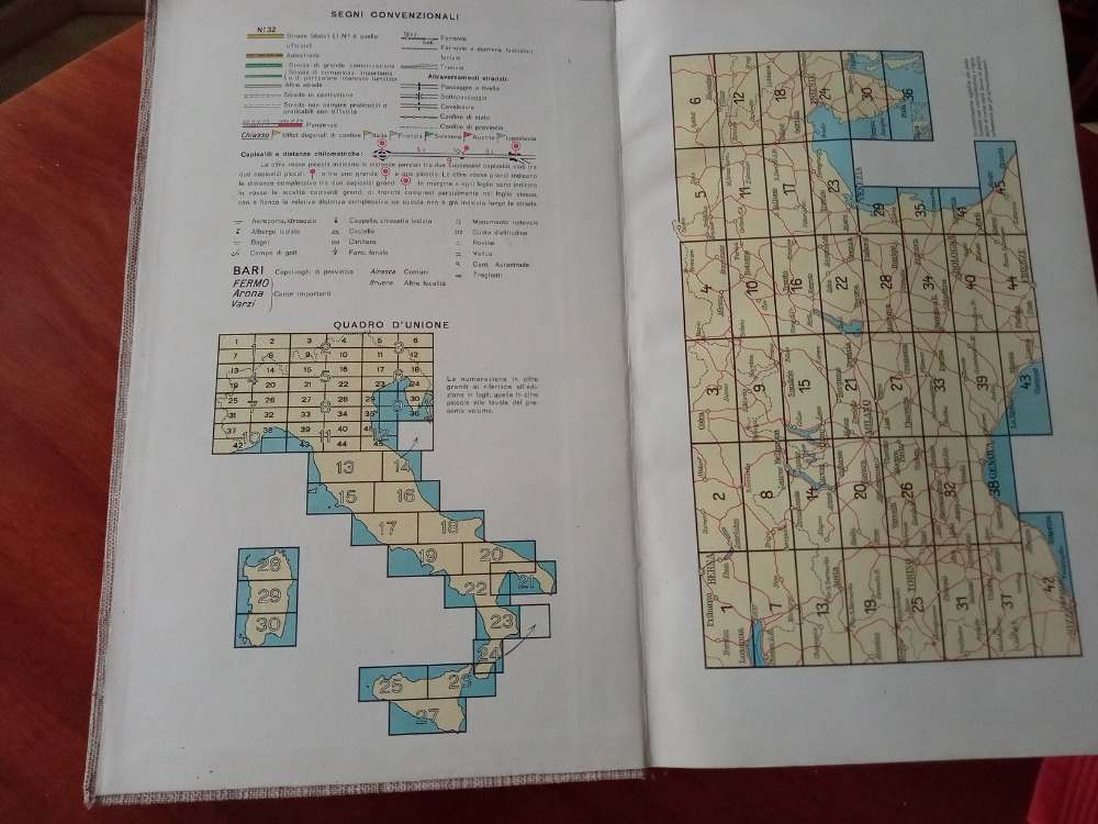 Autoatlas Itálie předválečný - 2