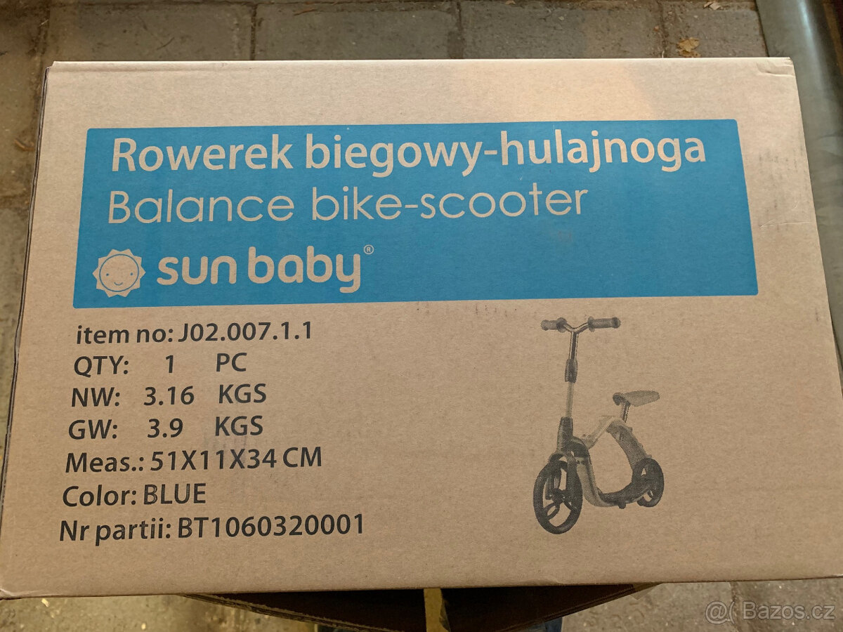 Koloběžka 360° - modrá - 2