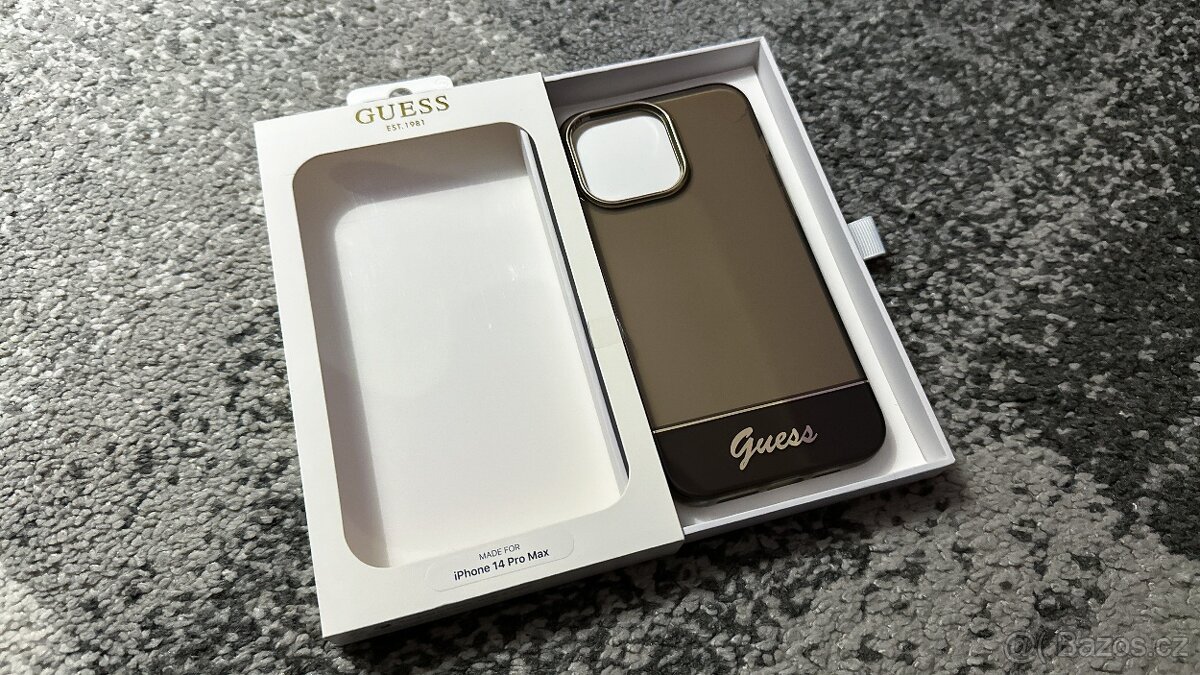 Kryt Guess na iPhone 14 PRO MAX - Černozlatý - 2