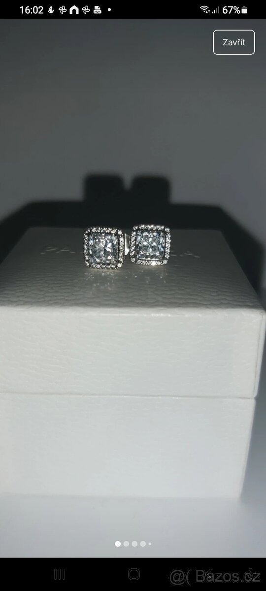 Stříbrné náušnice Pandora - 2