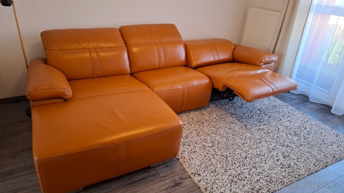 Nová sedací pohovka kožená - 2