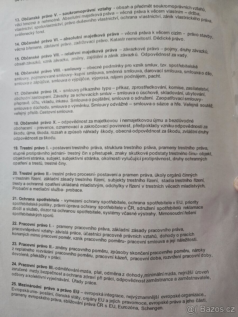 Maturitní otázky- právo - 2