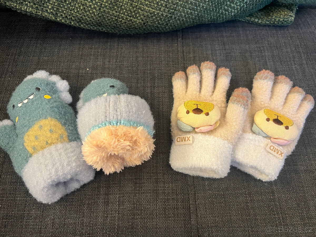 2x rukavice vel. 86/92 - 2