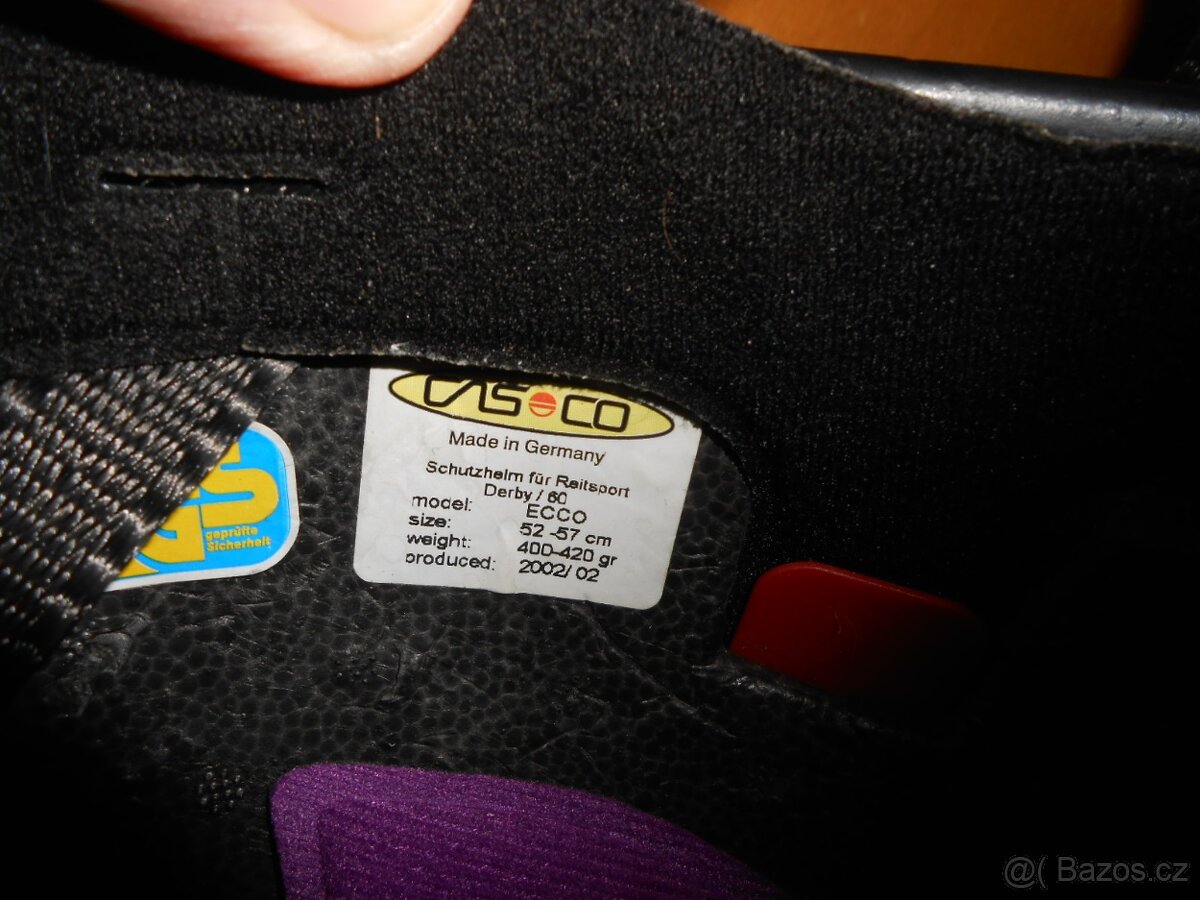 Jezdecká přilba CASCO - ECCO - 52cm - 57cm - zachovalá - 2