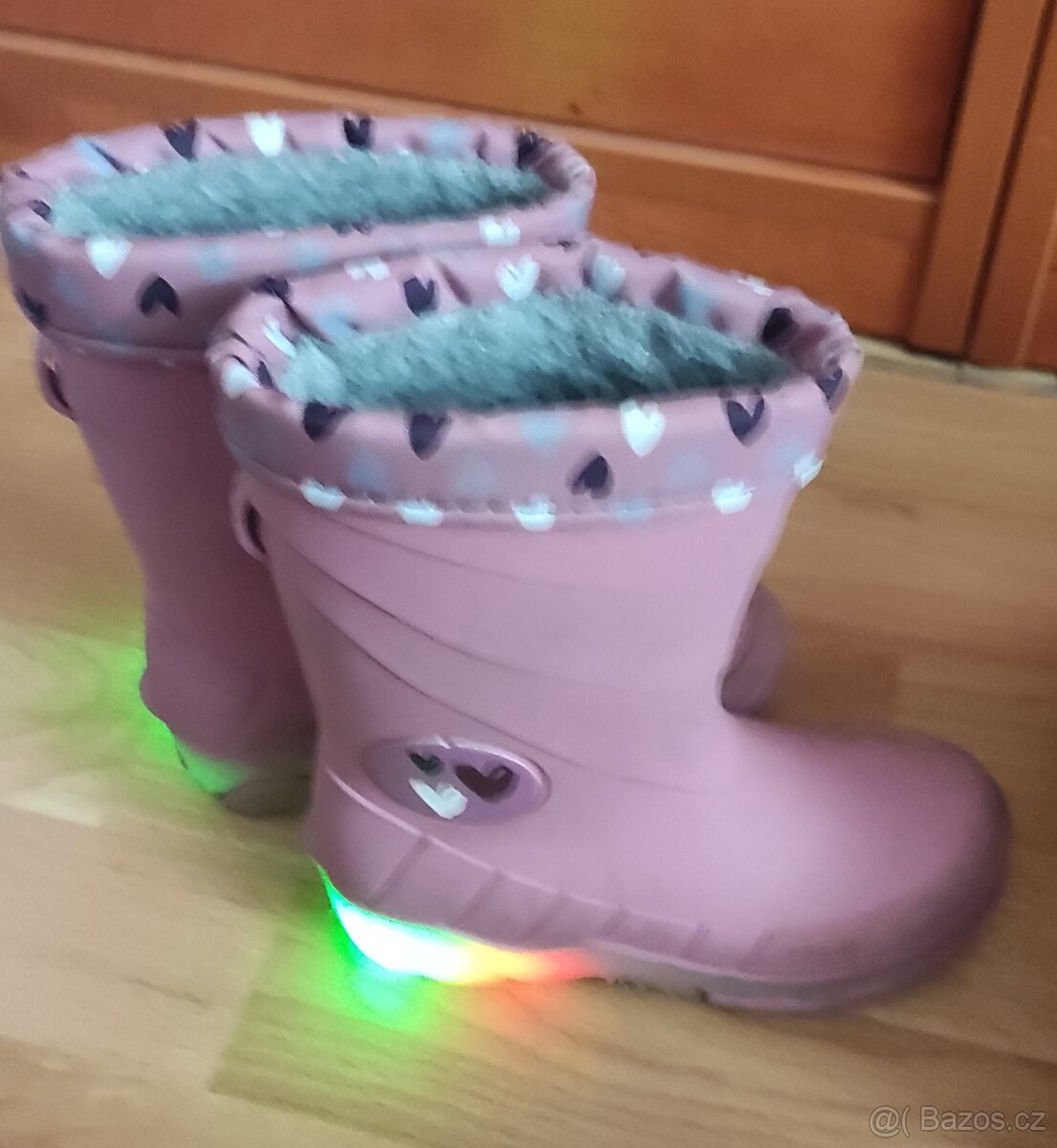 Dívčí svítící holínky vel. 24/25 Lupilu - 2