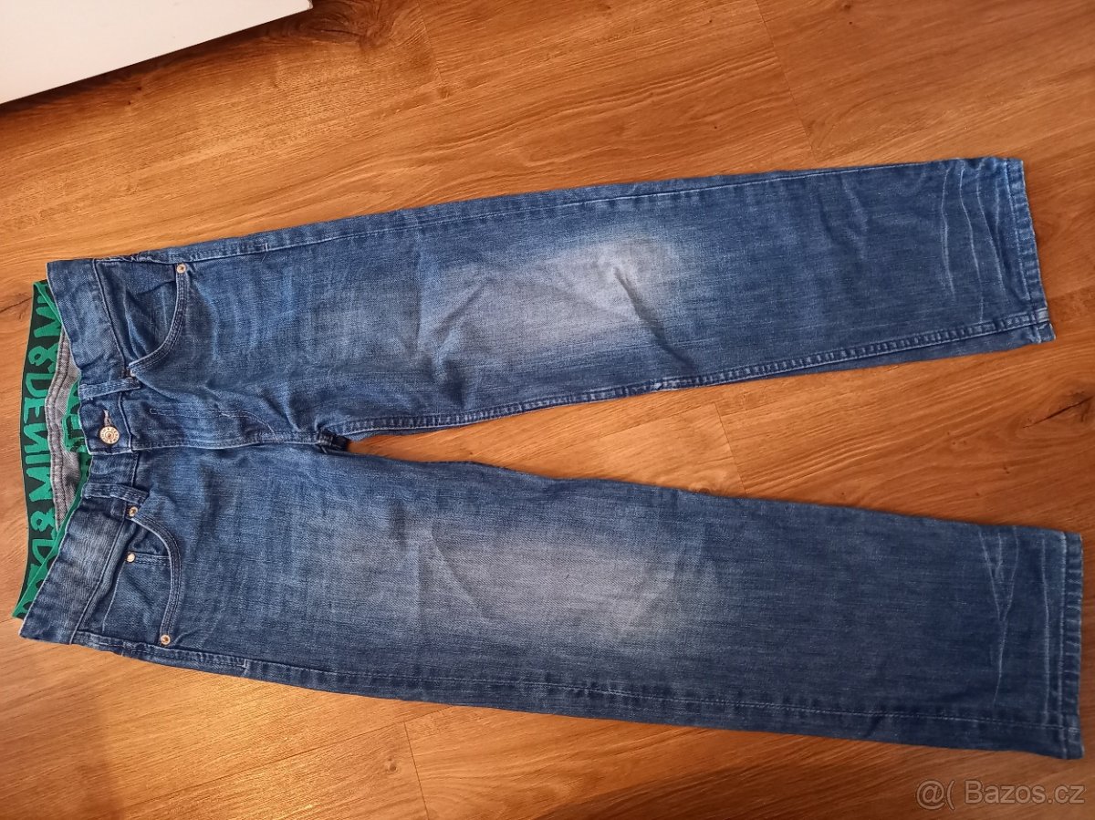 2x džíny, kalhoty 146/152 - 2