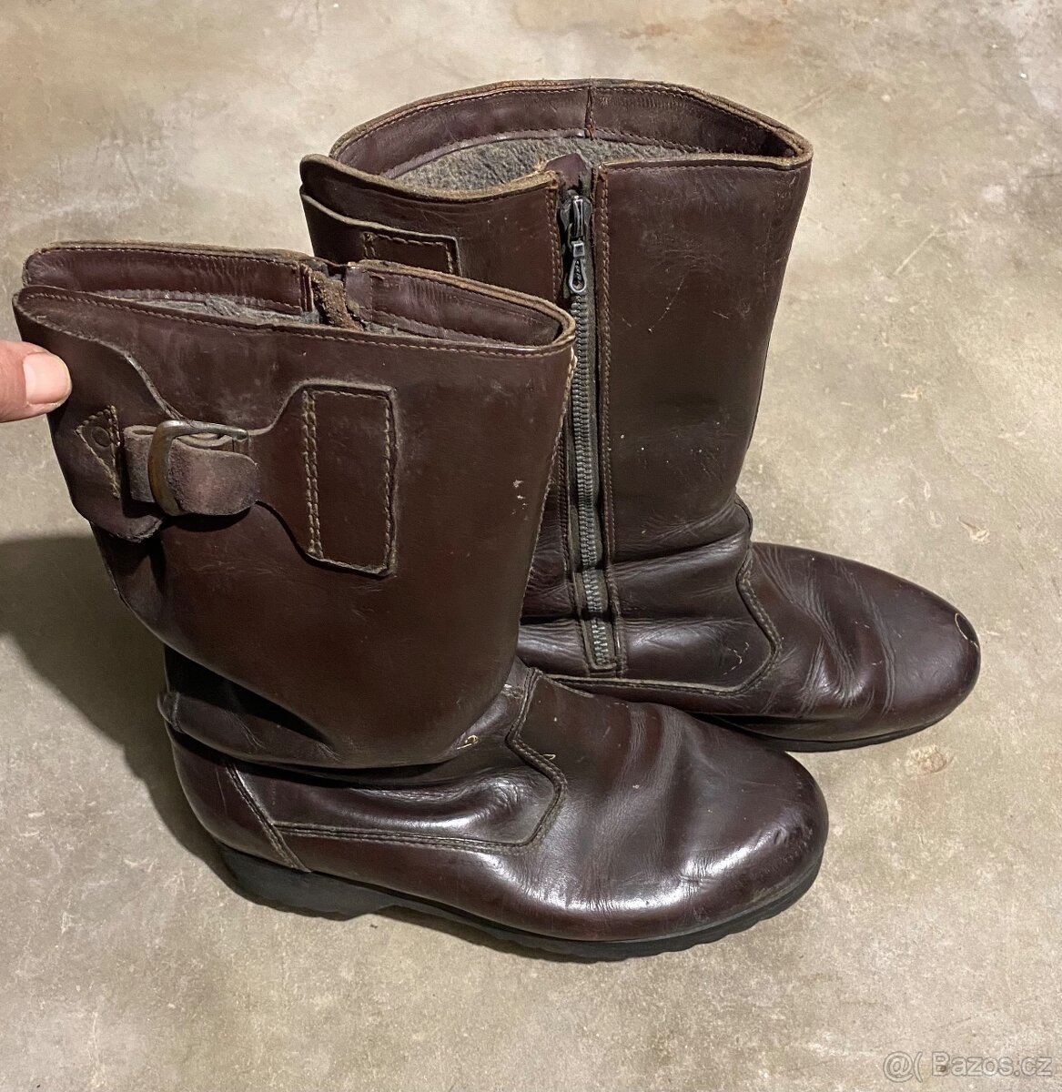 zateplené kožené boty - 2