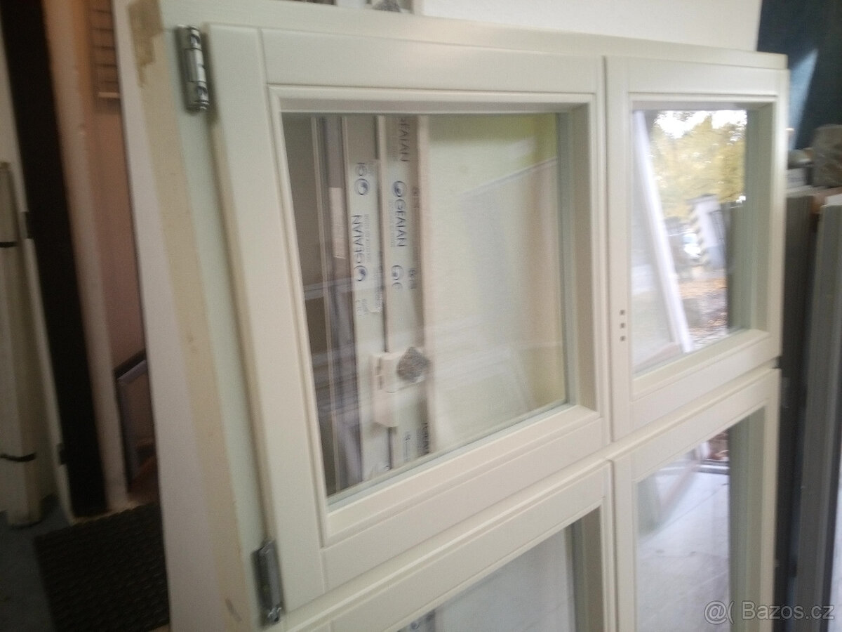 okno dřevěné nové 130x165 - 2