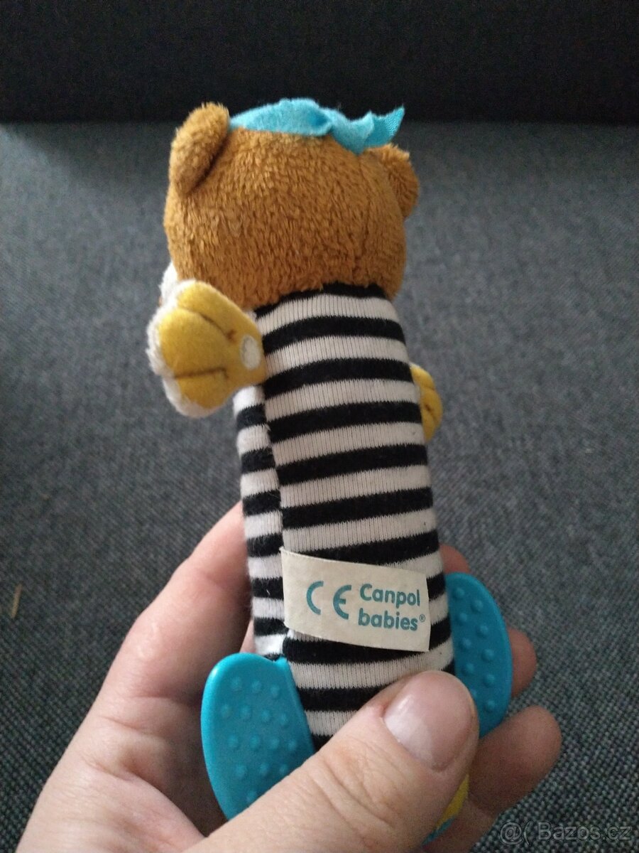 Plyšová hračka pískající pirátská opice CANPOL BABIES - 2