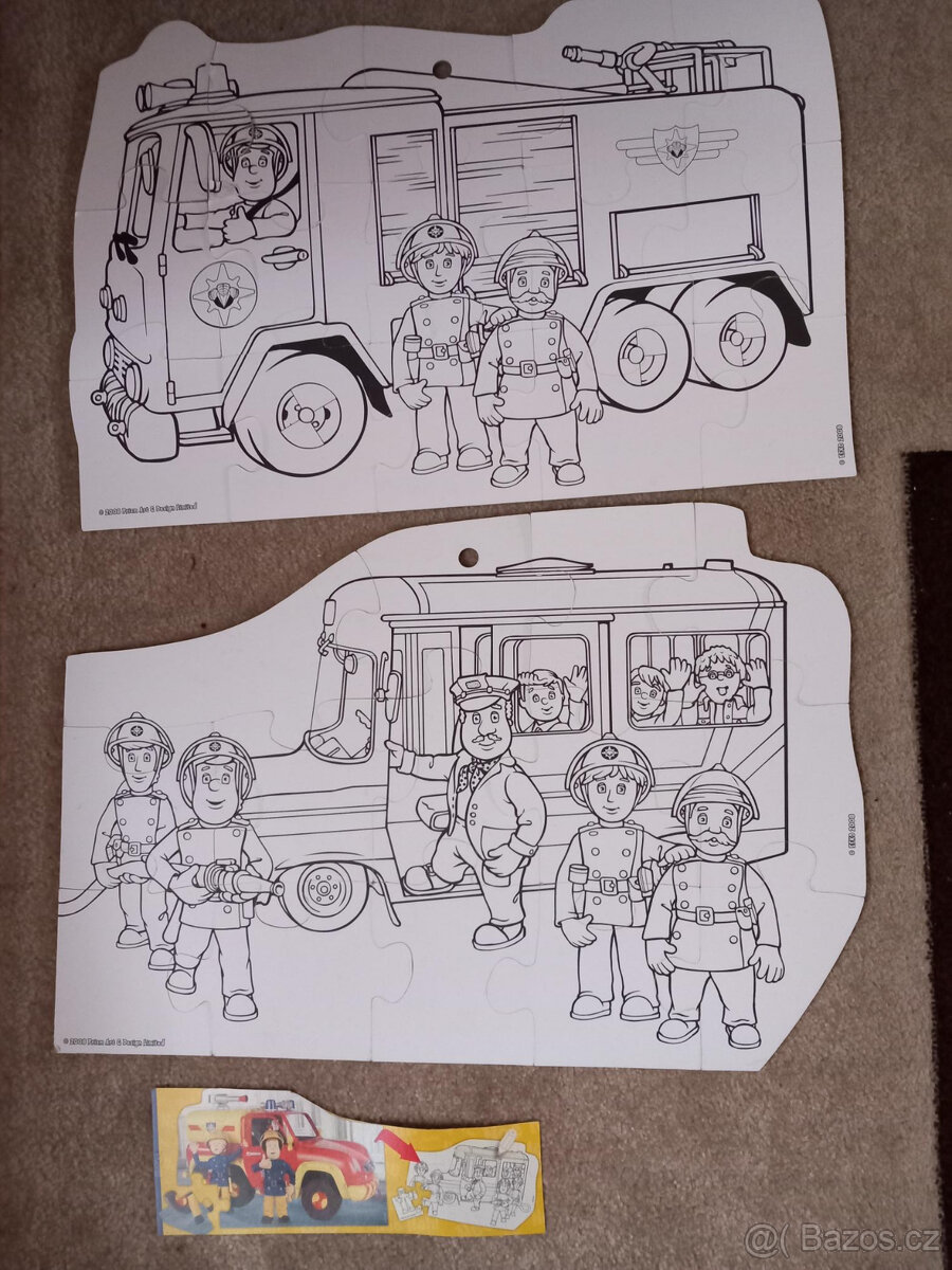 oboustranné Puzzle-požárník Sam - 2