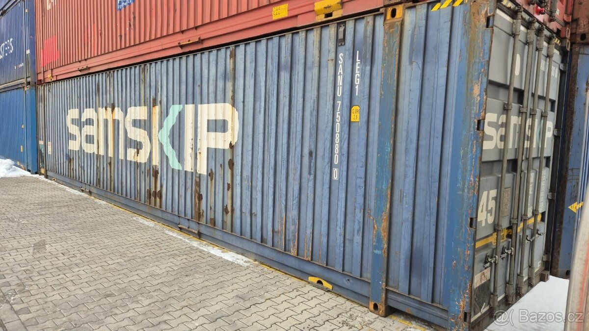skladový kontejner modrý 45ft - 13,7m - 2