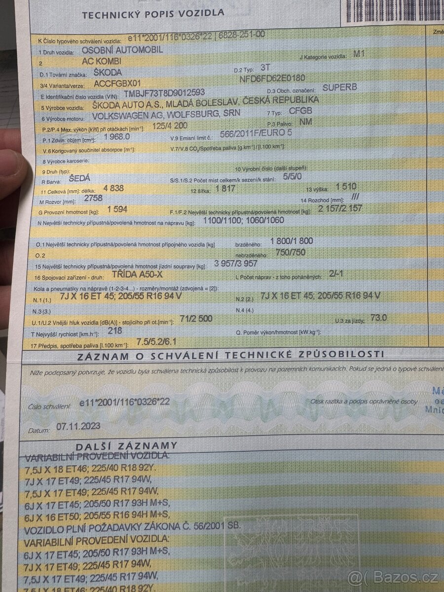 Škoda Superb 2 předfacelift 2013 náhradní díly - 2