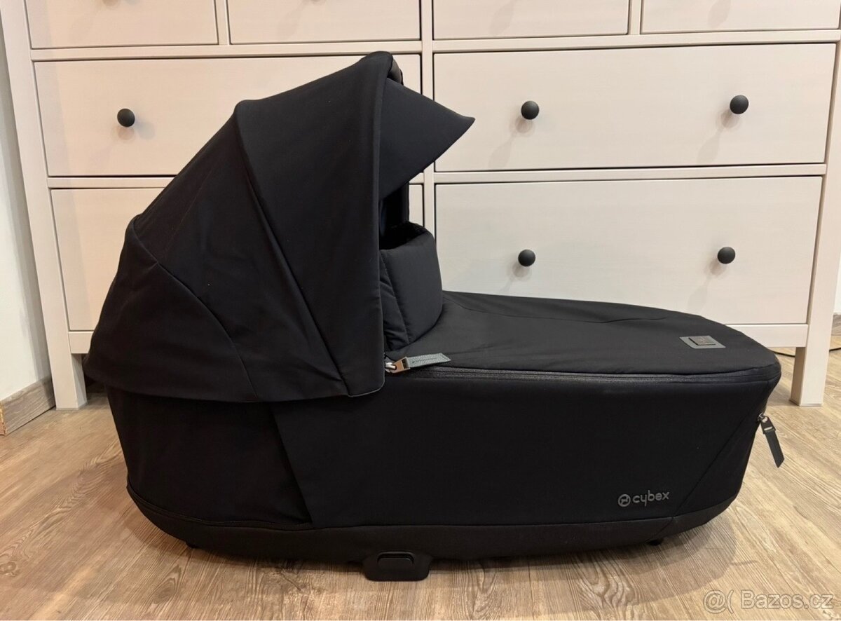 Cybex Priam Lux Carry Cot - Deep Black - 2
